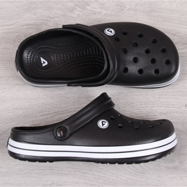 Chinelos de piscina infantil American Club black preto 1