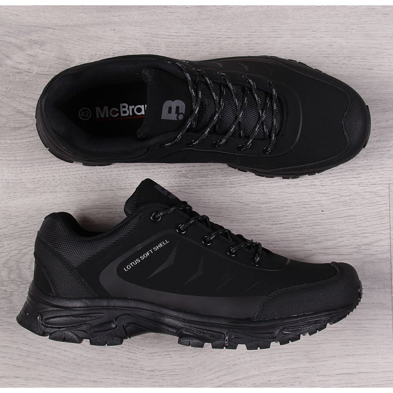 Sapatos de caminhada masculinos impermeáveis ​​​​preto McBraun 1
