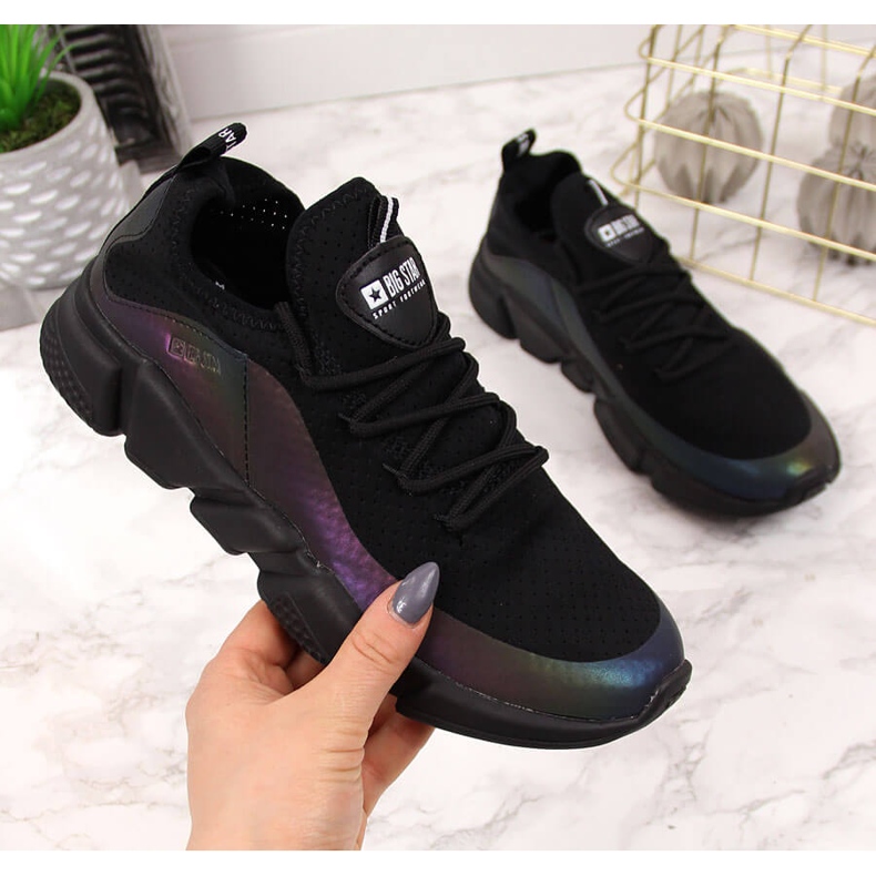 Sapatos esportivos femininos pretos Big Star FF274A053 2