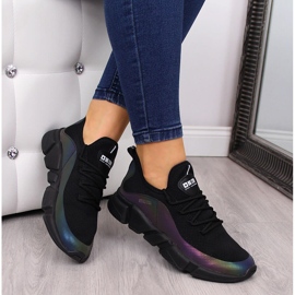 Sapatos esportivos femininos pretos Big Star FF274A053 1