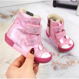 Botas de menina com isolamento rosa Kornecki 6583 1