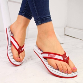 Red Big Star DD274A249 chinelos de praia vermelhos de mulher 1