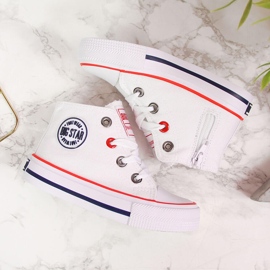 Tênis infantil branco com zíper Big Star HH374083 2