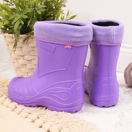 Botas de neve para menina com meia Befado roxa roxo 2