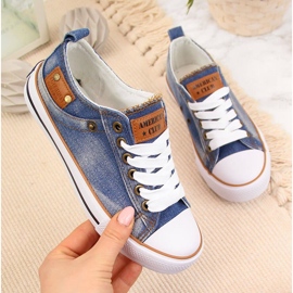 Tênis baixo infantil American Club azul marinho 1