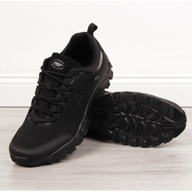 Sapatos de trekking masculinos Black American Club impermeáveis preto 1