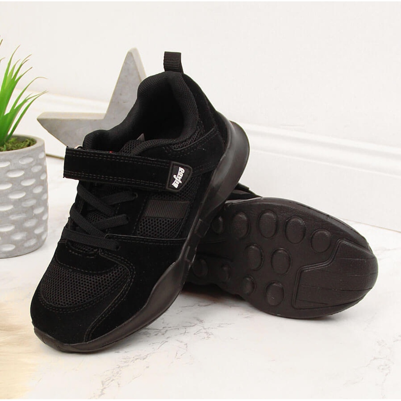 Calçado esportivo infantil Befado velcro preto 2