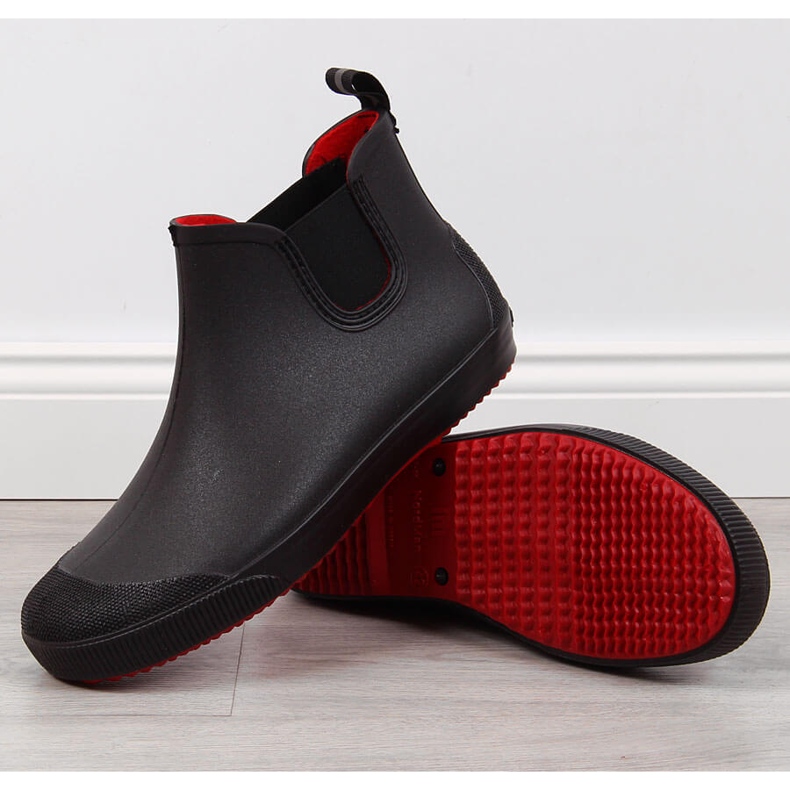 Nordmann Botas Jodhpur impermeáveis ​​com galochas pretas de homem preto 1