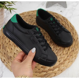 Tênis infantil baixo eco couro preto Big Star DD374147 1