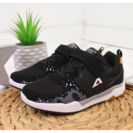 Tênis esportivo infantil Black American Club com velcro preto 2