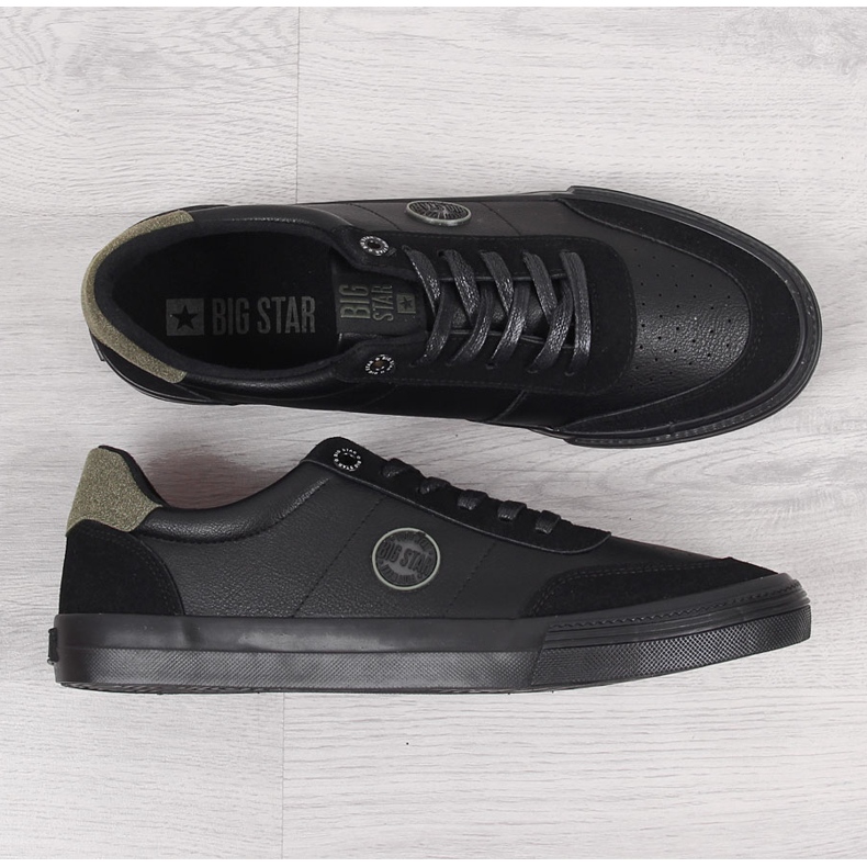 Cano baixo couro ecológico preto Big Star II174008 masculino 1