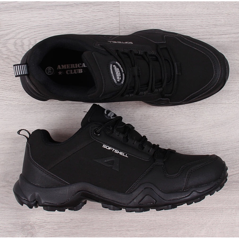 Tênis de trekking impermeável Black American Club preto 1