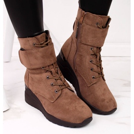 Botas castanhas de mulher castanhas Jezzi castanho 2