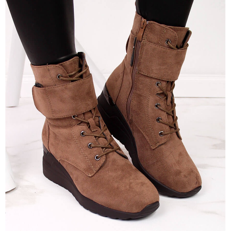 Botas castanhas de mulher castanhas Jezzi castanho 2