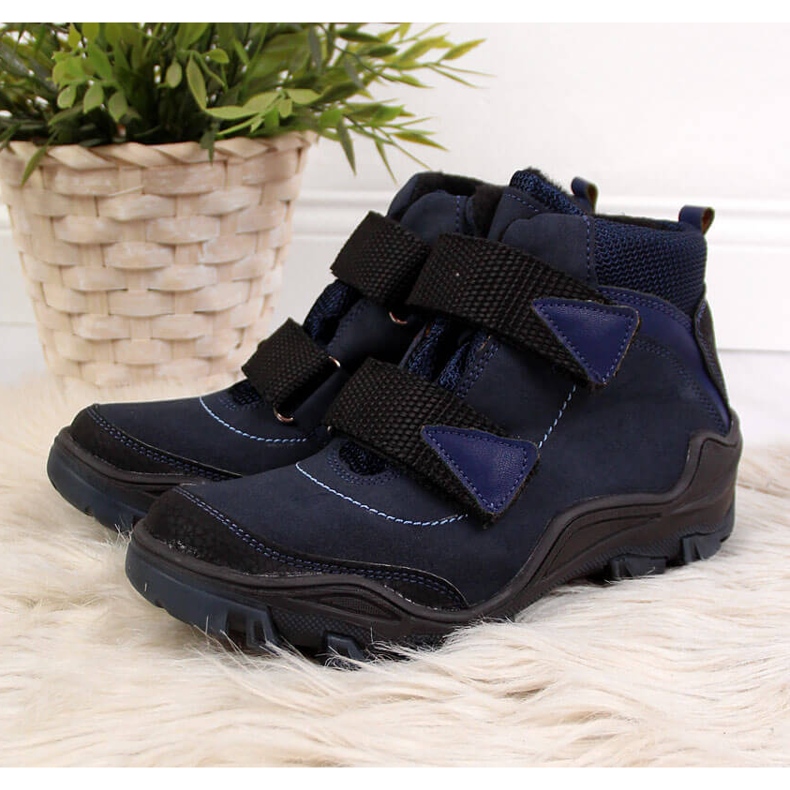 Caçadores de menino com velcro azul marinho Kornecki 6394 2 Caçadores de menino com velcro azul marinho Kornecki 6394 2