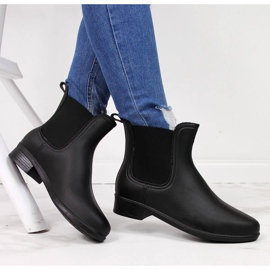 T.Sokolski Galochas femininas Jodhpur preto fosco T. Sokolski 1