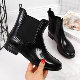 Botas T.Sokolski Jodhpur com galochas lacadas de mulher preto 2