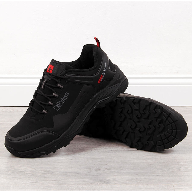 News Sapatos de caminhada para homem impermeáveis ​​preto NOTÍCIAS 1