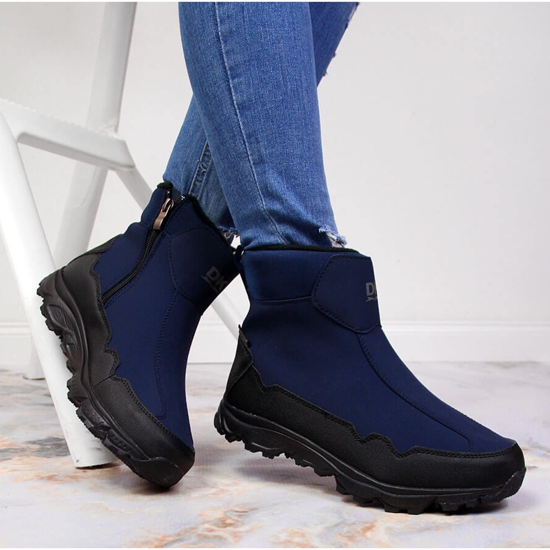 Botas de neve DK azul marinho impermeáveis 1