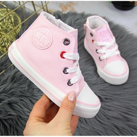 Sapatilhas de menina com fecho Big Star HH374087 rosa 1