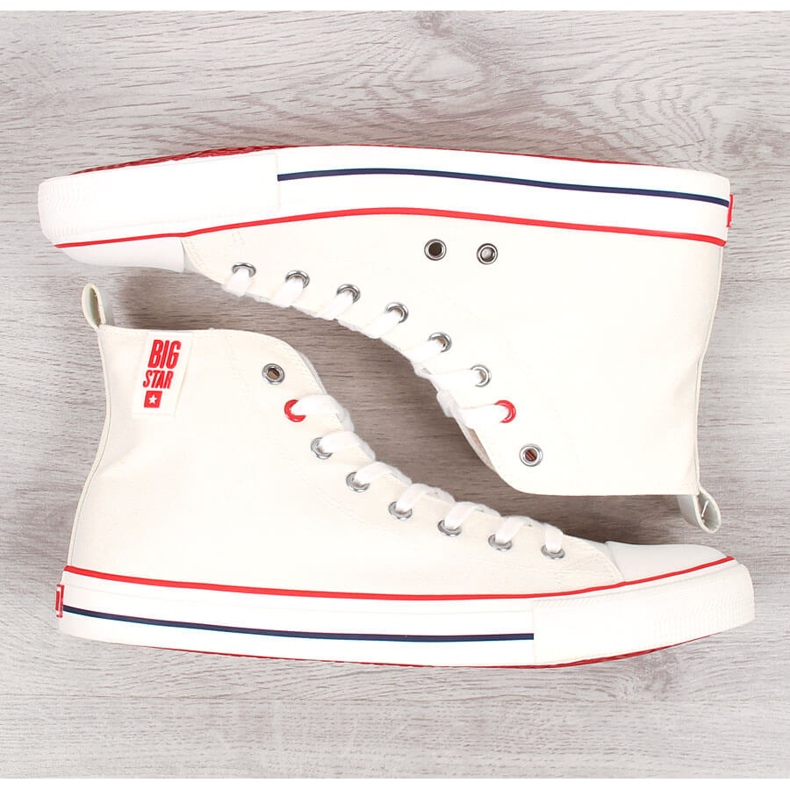 Tênis cano alto branco masculino Big Star JJ174066 1