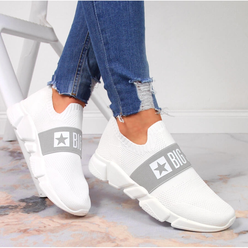 Calce sapatos esportivos brancos Big Star JJ274297 1