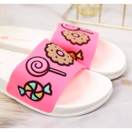 Atletico Chinelos de piscina atlético rosa para menina 1