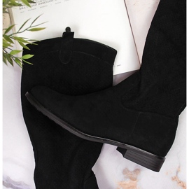 S.Barski Botas de primavera pretas para mulher S. Barski preto 2