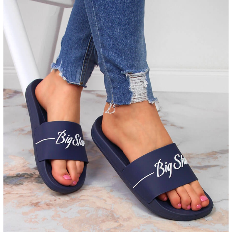 Chinelos esportivos azul marinho Big Star JJ274A299 1