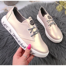 S.Barski Brogues femininos com plataforma rosa pérola S. Barski 1