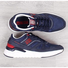 Sapatos esportivos casuais azuis marinhos masculinos Big Star JJ174277 azul marinho 1