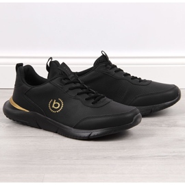 Sapatos desportivos casuais masculinos Bugatti pretos 1