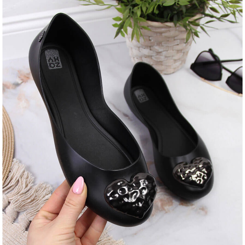 Bailarinas femininas meliski com coração preto Zaxy JJ285046 2