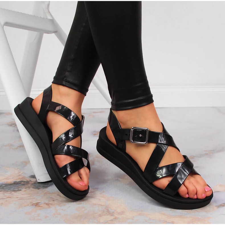 Sandálias femininas perfumadas pretas Zaxy JJ285093 preto 1