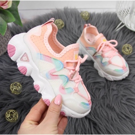 Sapatilhas desportivas de menina Vinceza brancas branco multicolorido 1