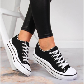 S.Barski Tênis feminino S. Barski preto na plataforma 1