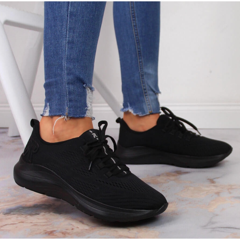 Sapatilhas desportivas Rieker 42103-01 pretas para mulher preto 1