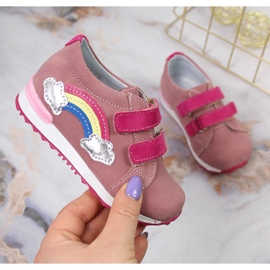 Sapatos de menina com velcro lila Kornecki 6775 roxo multicolorido 1