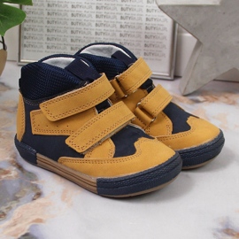 Sapatos de menino com velcro camel Kornecki 6785 castanho preto 2 Sapatos de menino com velcro camel Kornecki 6785 castanho preto 2