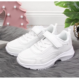 Tênis esportivo infantil de velcro White American Club branco 2