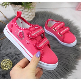 Atletico Ténis de menina Atlético cor-de-rosa com velcro 1 Atletico Ténis de menina Atlético cor-de-rosa com velcro 1