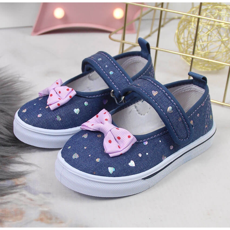 Atletico Bailarinas de menina com velcro e laço Atlético azul marinho azul 2 Atletico Bailarinas de menina com velcro e laço Atlético azul marinho azul 2