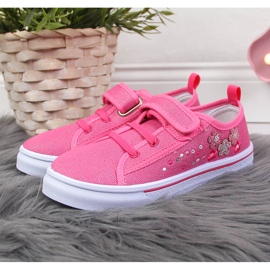 Atletico Ténis de menina Atlético cor-de-rosa com velcro 2