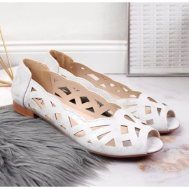 Sapatos de bailarina de mulher prateada Jezzi prata 2 Sapatos de bailarina de mulher prateada Jezzi prata 2