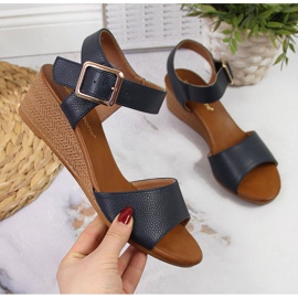 Sandálias femininas azul marinho Sergio Leone azul-marinho 1