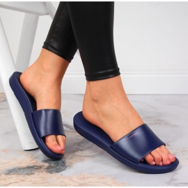 Chinelos de piscina femininos Calypso azul marinho azul-marinho 1