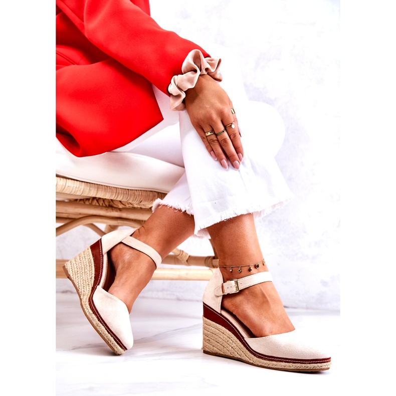 Seastar Alpargatas femininas bege em cunhas tamarill 4