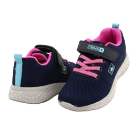 NEWS NOTÍCIAS Sapatos desportivos com velcro 22DZ23-4843-M Azul marinho rosa 4