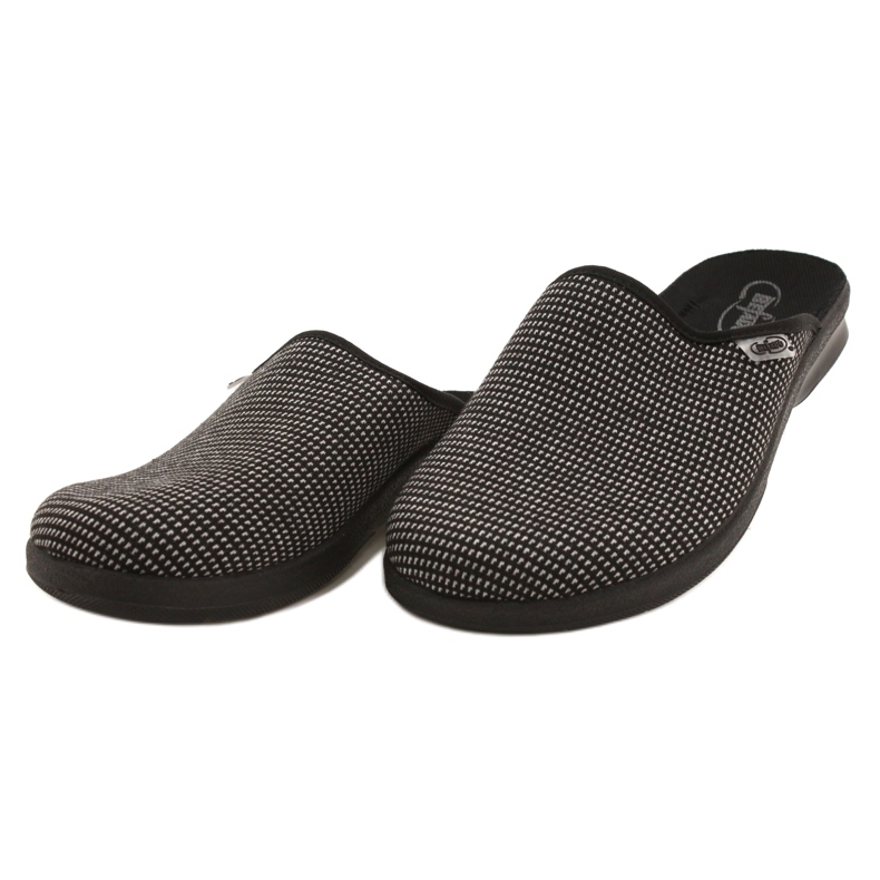 Sapatos masculinos Befado pu 548M025 preto cinza 2