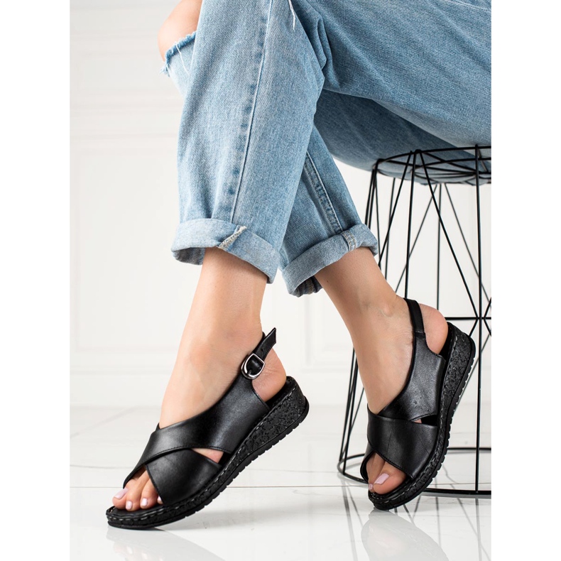 W. Potocki Sandálias Potocki leves preto 1 W. Potocki Sandálias Potocki leves preto 1